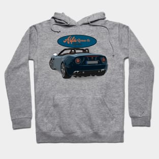 ALFA ROMEO 8C SPIDER Blue Back Hoodie